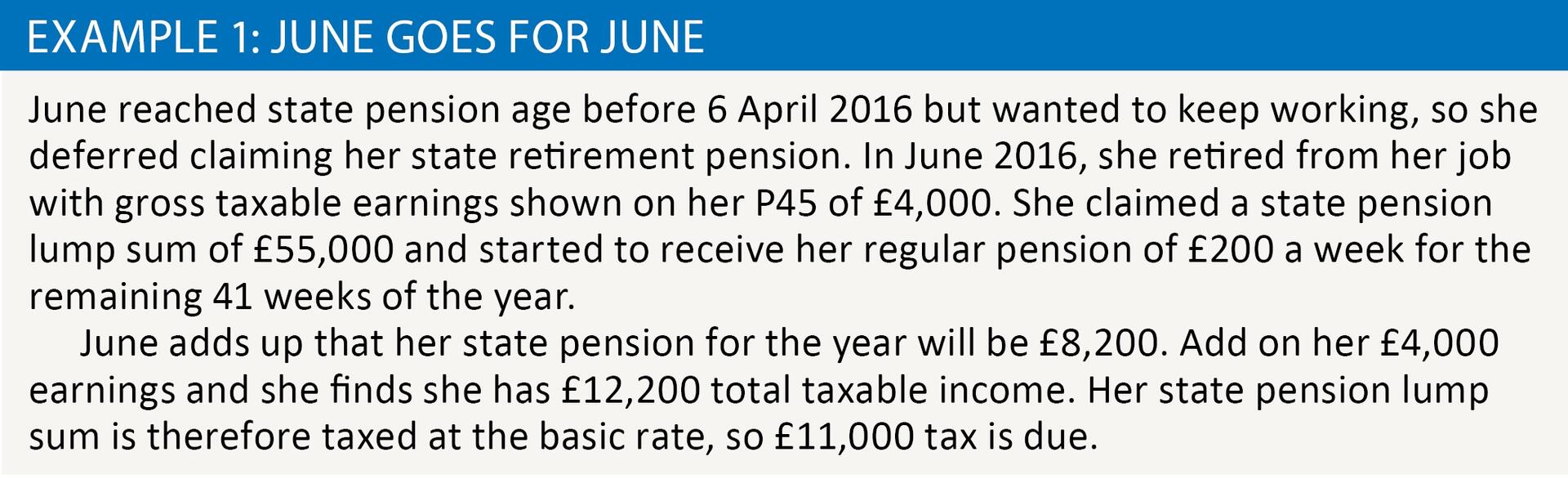 Lump sums Tax Adviser